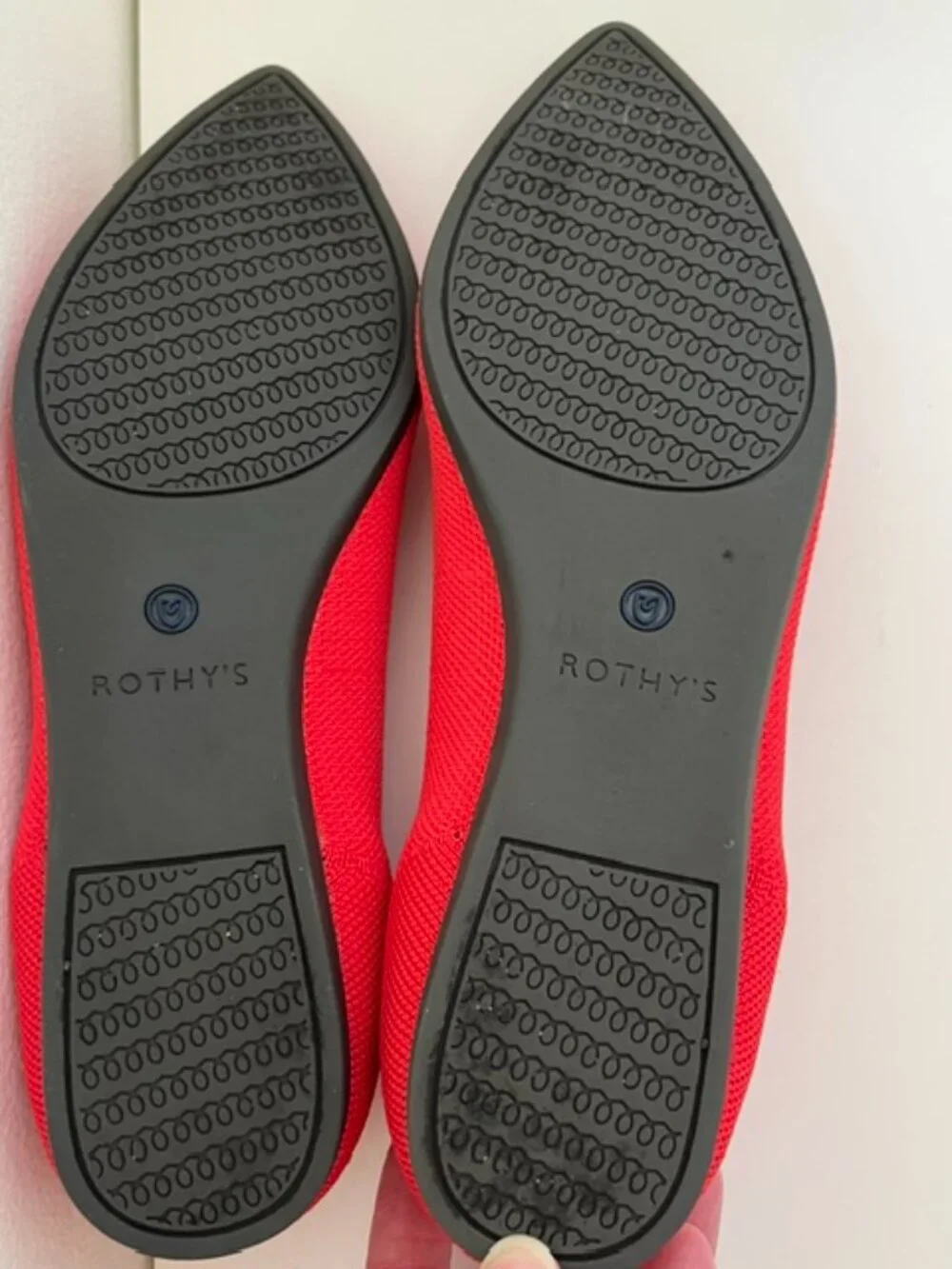 Rothy's The Point Ballet Flats in Bright Red | Size 7.5